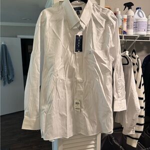 Club Room White Long-Sleeve Button-Down Dress Shirt